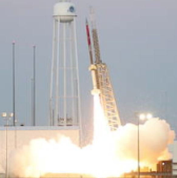 Rocket launching; rocket taking off; space rocket